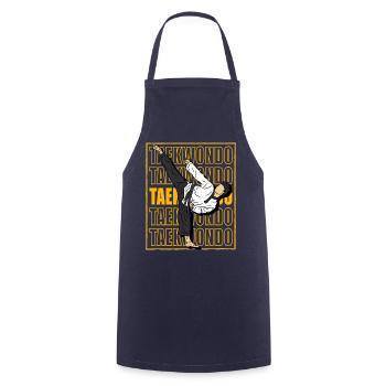 Taekwondo - Cooking Apron - navy - Front - AI Model Male 185 dark (185cm)