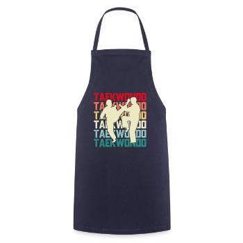 Taekwondo - Cooking Apron - navy - Front - AI Model Male 185 dark (185cm)