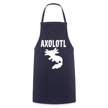 Axolotl - Kochschürze - Navy - Vorne - AI Model Male 185 dark (185cm)