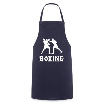 Boxen - Kochschürze - Navy - Vorne - AI Model Male 185 dark (185cm)