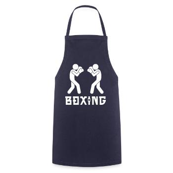 Boxing - Cooking Apron - navy - Front - AI Model Male 185 dark (185cm)