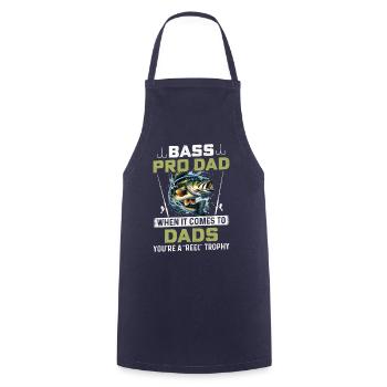 Bass Pro Dad - Cooking Apron - navy - Front - AI Model Male 185 dark (185cm)