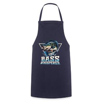 Bass Whusperer - Cooking Apron - navy - Front - AI Model Male 185 dark (185cm)