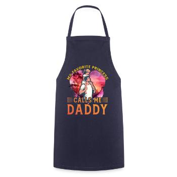 My favorite Princess calls me Daddy - Cooking Apron - navy - Front - AI Model Male 185 dark (185cm)
