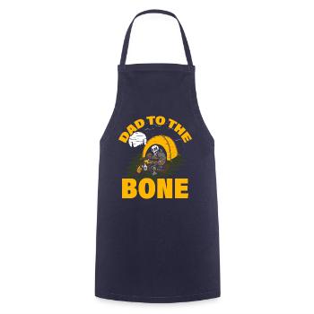 Dad to the Bone - Cooking Apron - navy - Front - AI Model Male 185 dark (185cm)