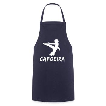 Capoeira - Kochschürze - Navy - Vorne - AI Model Male 185 dark (185cm)