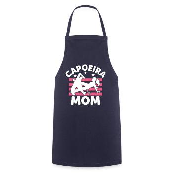 Capoeira Mama - Kochschürze - Navy - Vorne - AI Model Male 185 dark (185cm)