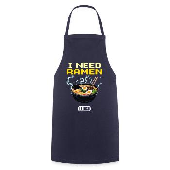 J’ai besoin de Ramen - Tablier de cuisine - marine - Devant - AI Model Male 185 dark (185cm)