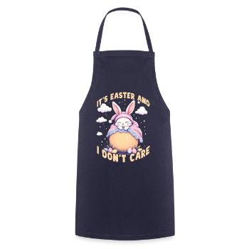 It's Easter and I don't care - Cooking Apron - navy - Front - AI Model Male 185 dark (185cm)