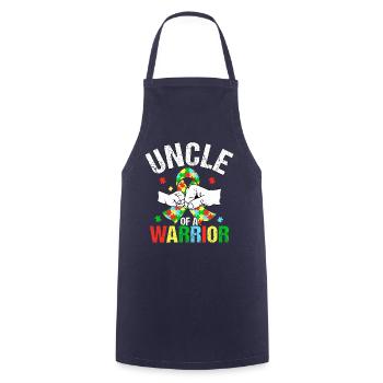 Oncle d’un guerrier - Tablier de cuisine - marine - Devant - AI Model Male 185 dark (185cm)