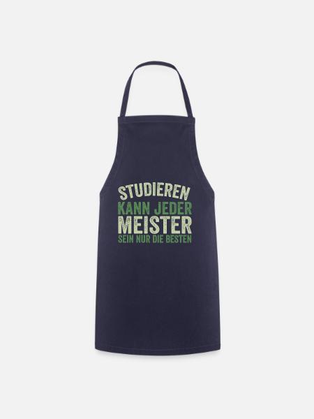 Meister Prüfung Bestanderen Prüfung - Kochschürze - Navy