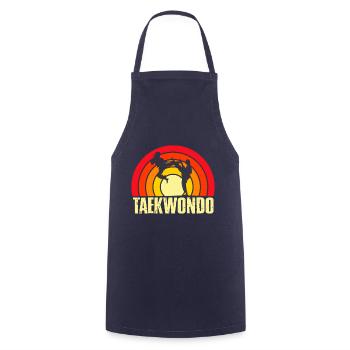 Taekwondo - Cooking Apron - navy - Front - AI Model Male 185 dark (185cm)
