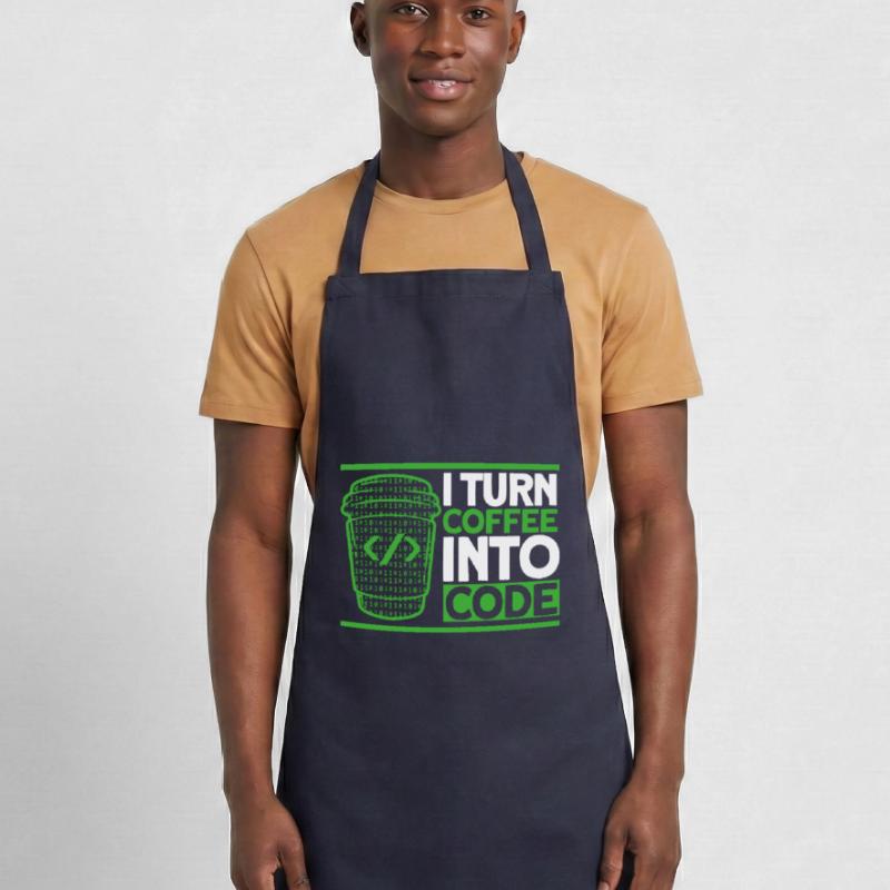 I Turn Coffee Into Code Software Developer Cooking Apron
