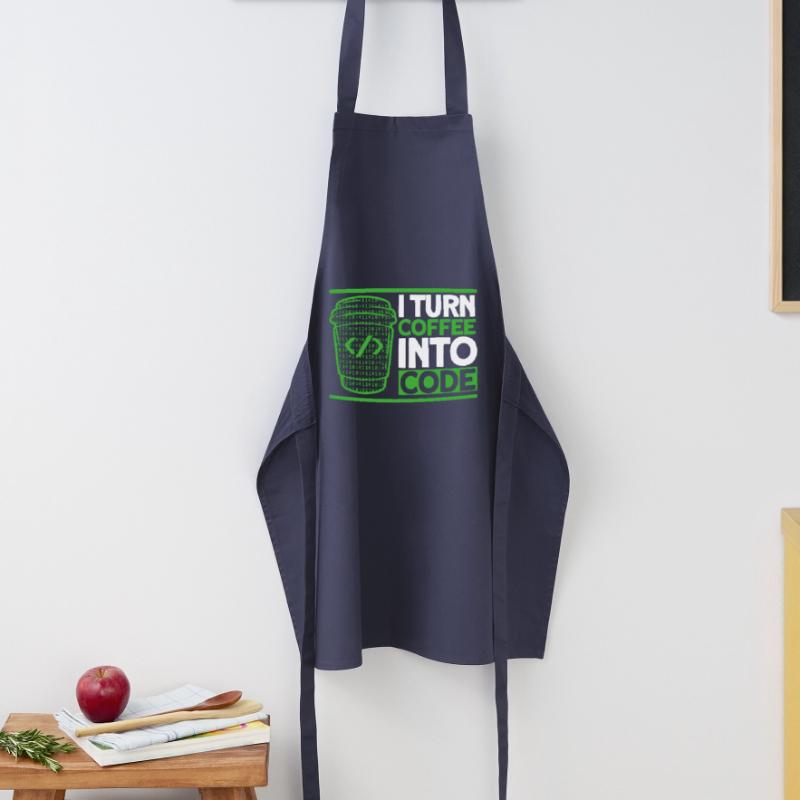 I Turn Coffee Into Code Software Developer Cooking Apron