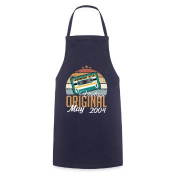 May 2004 Birthday Gift 2004 May - May 2004 - Cooking Apron - navy - Front - AI Model Male 185 dark (185cm)