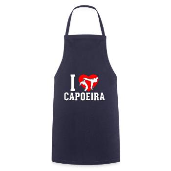Ich liebe Capoeira - Kochschürze - Navy - Vorne - AI Model Male 185 dark (185cm)