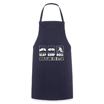 Jiu-Jitsu Brésilien Slap Bump Roll - Tablier de cuisine - marine - Devant - AI Model Male 185 dark (185cm)