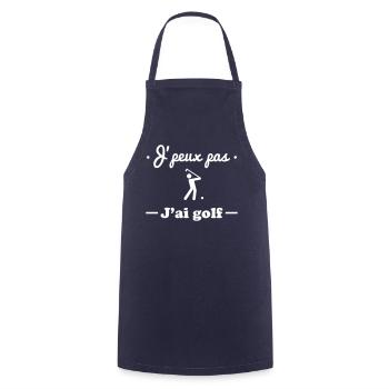 J'peux pas j'ai golf - Golfeur - Tablier de cuisine - marine - Devant - AI Model Male 185 dark (185cm)