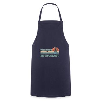 Astronomy Stars Space Telescope Hobby - Cooking Apron - navy - Front - AI Model Male 185 dark (185cm)