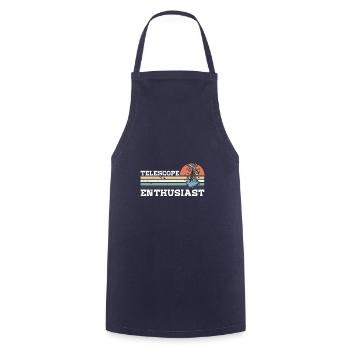Astronomy Stars Space Telescope Hobby - Cooking Apron - navy - Front - AI Model Male 185 dark (185cm)