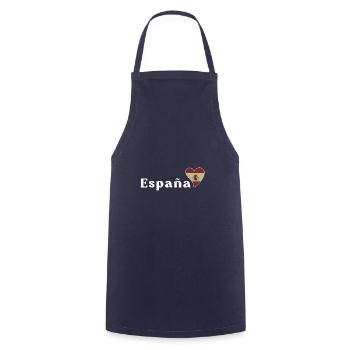 Spanien Europa Souvenir Spanisch Flagge - Kochschürze - Navy - Vorne - AI Model Male 185 dark (185cm)