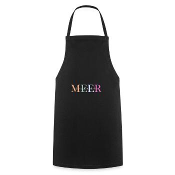 tout simplement la mer - Tablier de cuisine - noir - Devant - AI Model Male 185 dark (185cm)