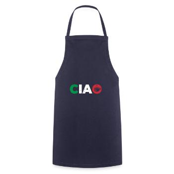 Italien Italie Italiens maison disant - Tablier de cuisine - marine - Devant - AI Model Male 185 dark (185cm)