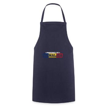 Bucarest Voyage vacances Roumanie Balkans - Tablier de cuisine - marine - Devant - AI Model Male 185 dark (185cm)