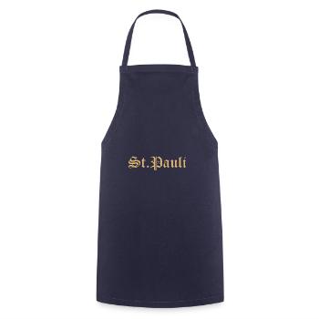 Norddeutschland Hamburg Moin Sankt Pauli - Kochschürze - Navy - Vorne - AI Model Male 185 dark (185cm)
