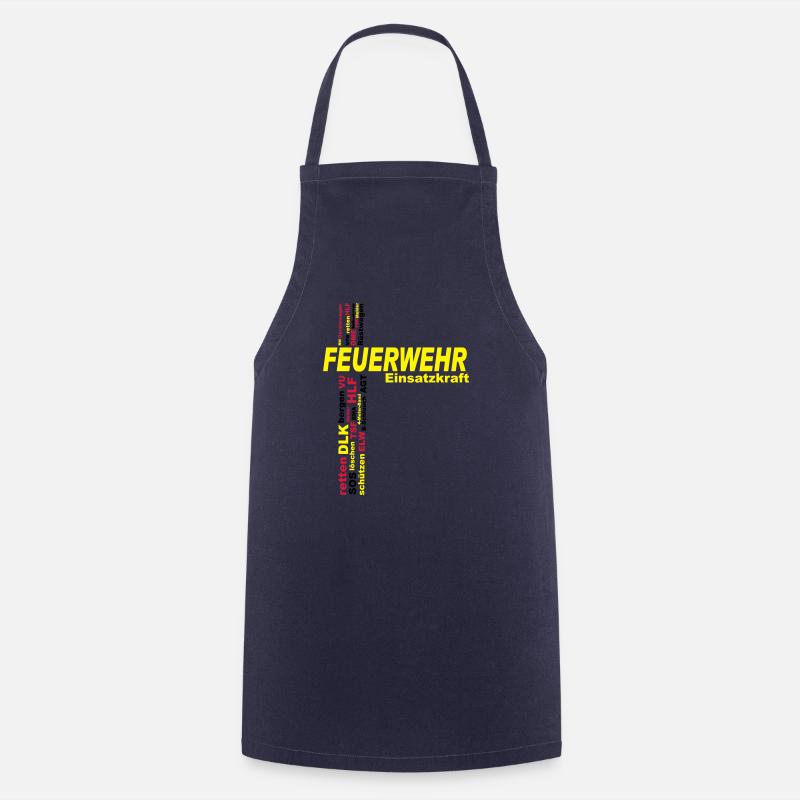Feuerwehr Einsatzkraft - Kochschürze - Navy