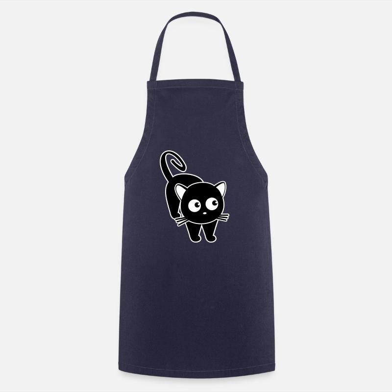 Cat - Cooking Apron - navy