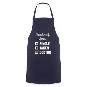 Dr. Check! - Tablier de cuisine - marine - Devant - AI Model Male 185 dark (185cm)