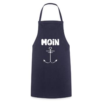 Anker Moin Shirt - Moin die Möwe - Kochschürze - Navy - Vorne - AI Model Male 185 dark (185cm)