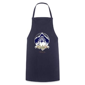 Party Location Ischgl Austria - Cooking Apron - navy - Front - AI Model Male 185 dark (185cm)