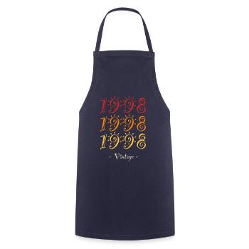 1998 vintage - Cooking Apron - navy - Front - AI Model Male 185 dark (185cm)