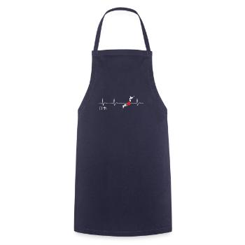 Nihon Herzschlag Ich Liebe Japan Flagge - Kochschürze - Navy - Vorne - AI Model Male 185 dark (185cm)