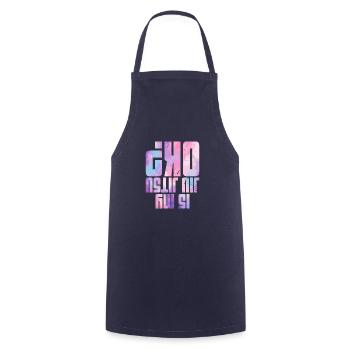 Filles BJJ Brésil Jiu Jitsu Arts Martiaux - Tablier de cuisine - marine - Devant - AI Model Male 185 dark (185cm)