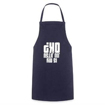 Filles BJJ Brésil Jiu Jitsu Arts Martiaux - Tablier de cuisine - marine - Devant - AI Model Male 185 dark (185cm)