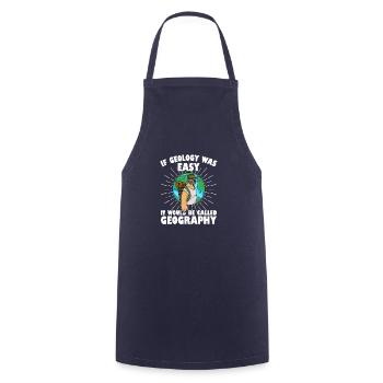 Geologist Fossils Profession Stones Hammer Saying - Cooking Apron - navy - Front - AI Model Male 185 dark (185cm)