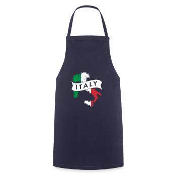 Italie Accueil Origine nationale Italiens - Tablier de cuisine - marine - Devant - AI Model Male 185 dark (185cm)