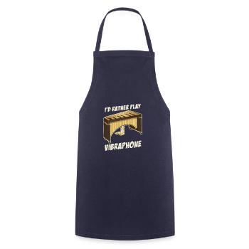 Vibraphone Percussion Marimba Musicians - Cooking Apron - navy - Front - AI Model Male 185 dark (185cm)