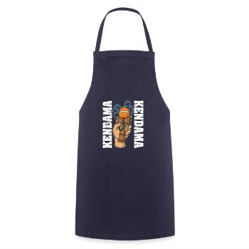 Japan Game Toys Kendama Japanese - Cooking Apron - navy - Front - AI Model Male 185 dark (185cm)