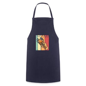 Kendama Game Mug Japan Kids Toys - Cooking Apron - navy - Front - AI Model Male 185 dark (185cm)
