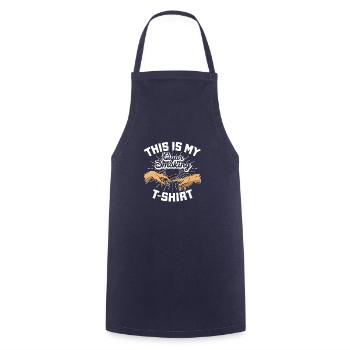 Smoking Cigar Cigars Daddy Lovers Tobacco - Cooking Apron - navy - Front - AI Model Male 185 dark (185cm)