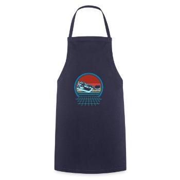Mortar Amateur Radio Operator Radio Morse Radio - Cooking Apron - navy - Front - AI Model Male 185 dark (185cm)