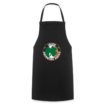 Irlandais Irlande Origine Drapeau National Irlandais - Tablier de cuisine - noir - Devant - AI Model Male 185 dark (185cm)