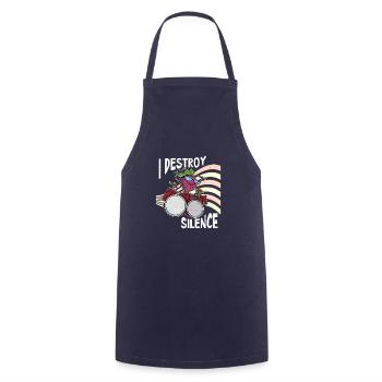 Radis Aliments sains Légumes Salades Drums - Tablier de cuisine - marine - Devant - AI Model Male 185 dark (185cm)