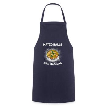 Matzo Kosher Passover Israel Cuisine Culture - Cooking Apron - navy - Front - AI Model Male 185 dark (185cm)