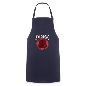 Sambo Ring Sportanzug Kampfsport Russland Martial - Kochschürze - Navy - Vorne - AI Model Male 185 dark (185cm)