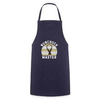 Nunchaku Japan Weapon Japan Training Karate Shurite - Cooking Apron - navy - Front - AI Model Male 185 dark (185cm)